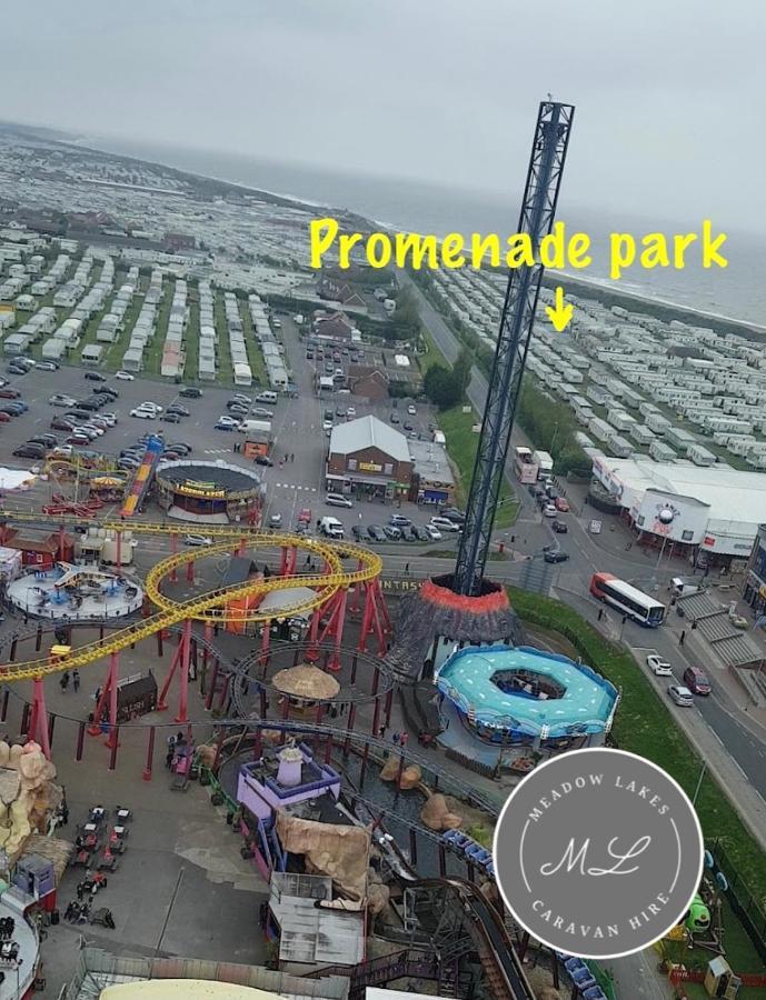 Promenade 566, Direct Beach Access, Close To Fantasy Island, Wifi, Pet Friendly - Meadow Lakes Caravan & Lodge Hire Skegness Exterior foto